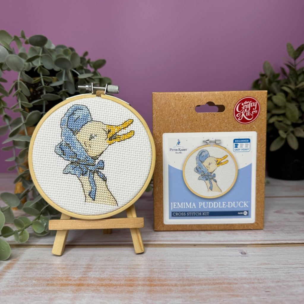 Mini Cross Stitch Kit: Jemima Puddleduck - Tales for Tadpoles