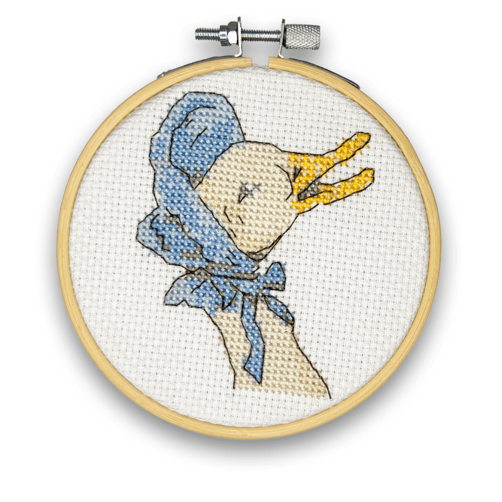 Mini Cross Stitch Kit: Jemima Puddleduck - Tales for Tadpoles