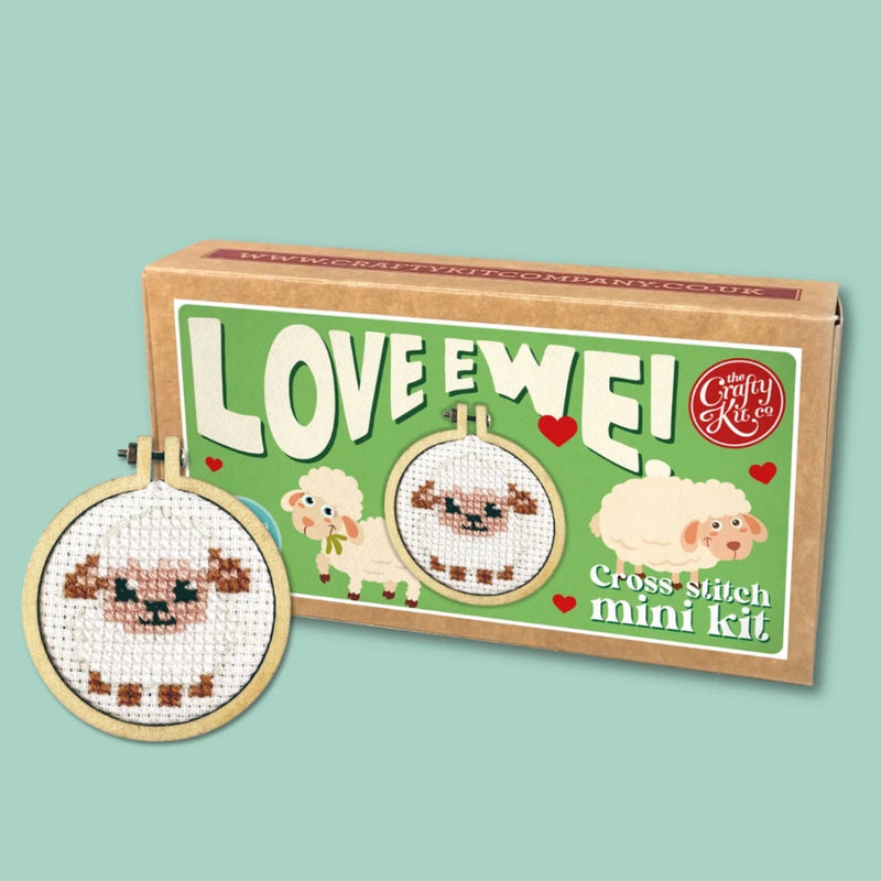 Mini Cross Stitch Kit: Love Ewe! - Tales for Tadpoles