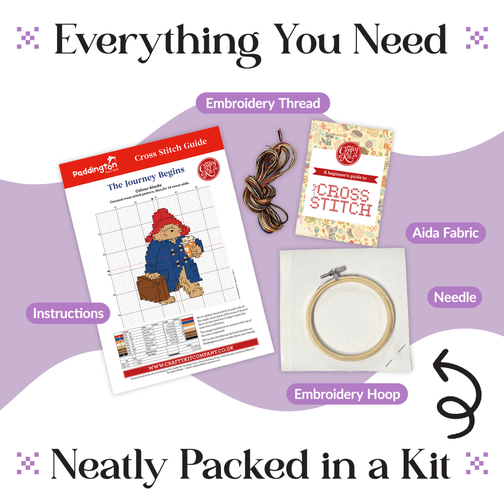 Mini Cross Stitch Kit: Paddington - Tales for Tadpoles