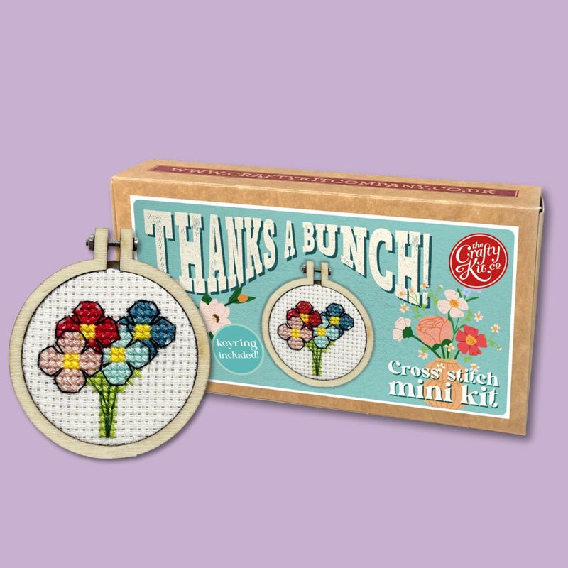 Mini Cross Stitch Kit: Thanks A Bunch! - Tales for Tadpoles