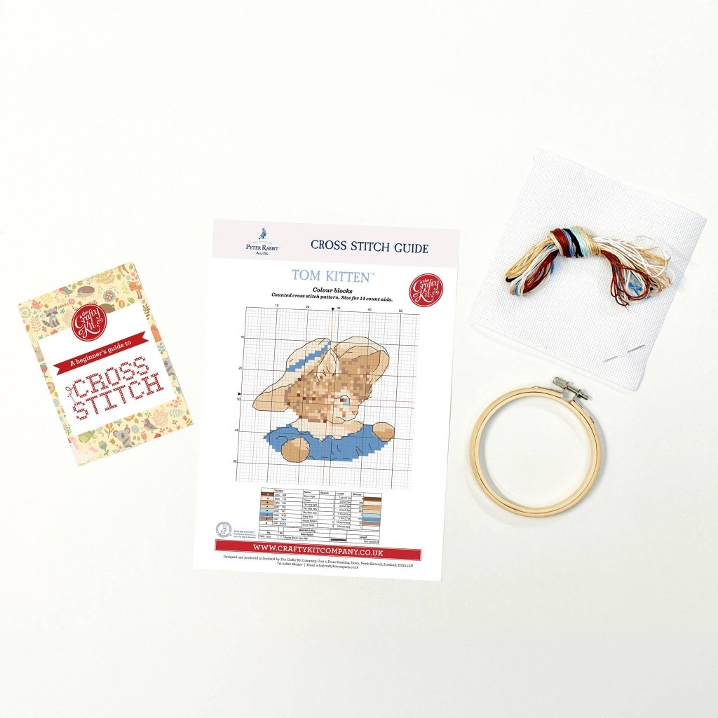 Mini Cross Stitch Kit: Tom Kitten - Tales for Tadpoles