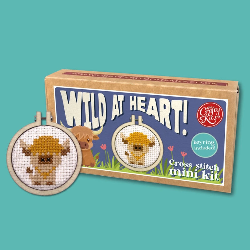 Mini Cross Stitch Kit: Wild At Heart! - Tales for Tadpoles
