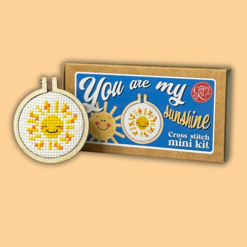 Mini Cross Stitch Kit: You Are My Sunshine - Tales for Tadpoles