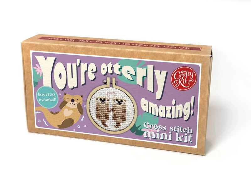Mini Cross Stitch Kit: You're Otterly Amazing! - Tales for Tadpoles