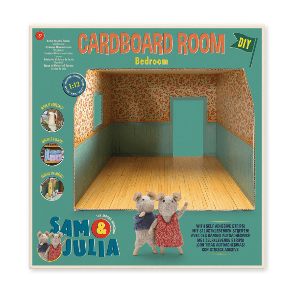 Mouse Mansion: Cardboard Room - Bedroom - Tales for Tadpoles