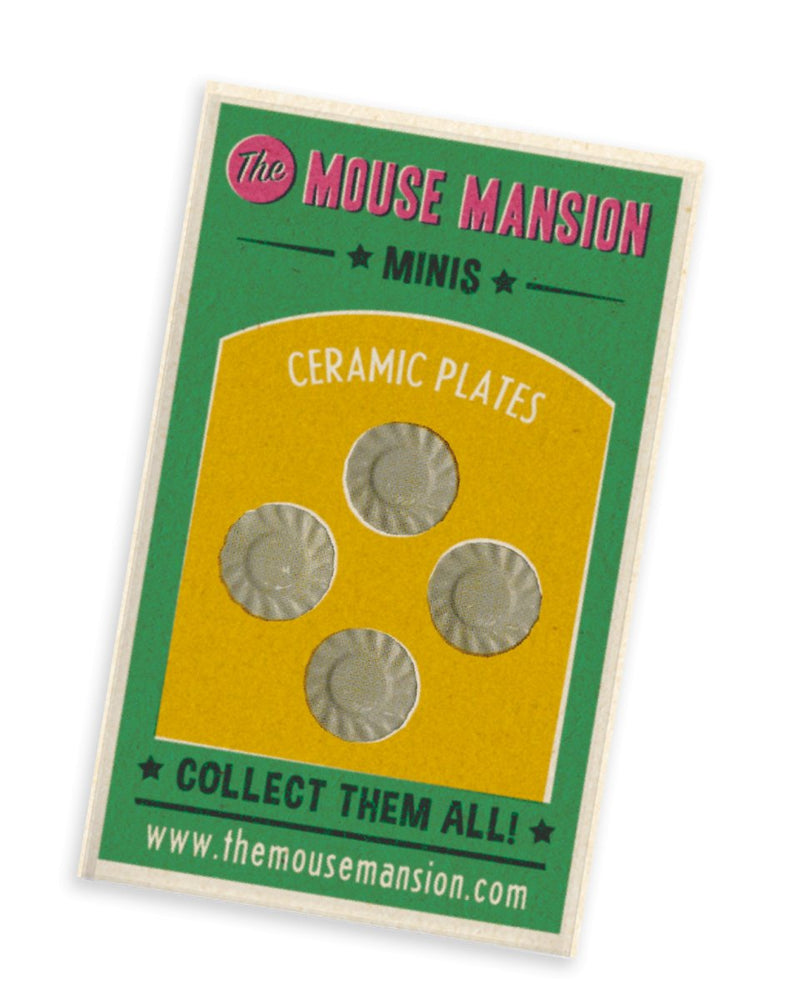 Mouse Mansion: Miniature Ceramic Plates - Tales for Tadpoles