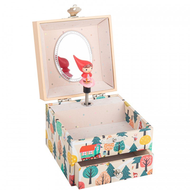 Musical Jewellery Box: Little Red Riding Hood (Cube) - Tales for Tadpoles