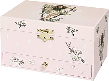 Musical Jewellery Box: The Flower Fairies - The Blackthorn Fairy (with Drawer) - Tales for Tadpoles