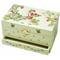 Musical Jewellery Box: The Flower Fairies - The Strawberry Fairy (with Drawer) - Tales for Tadpoles