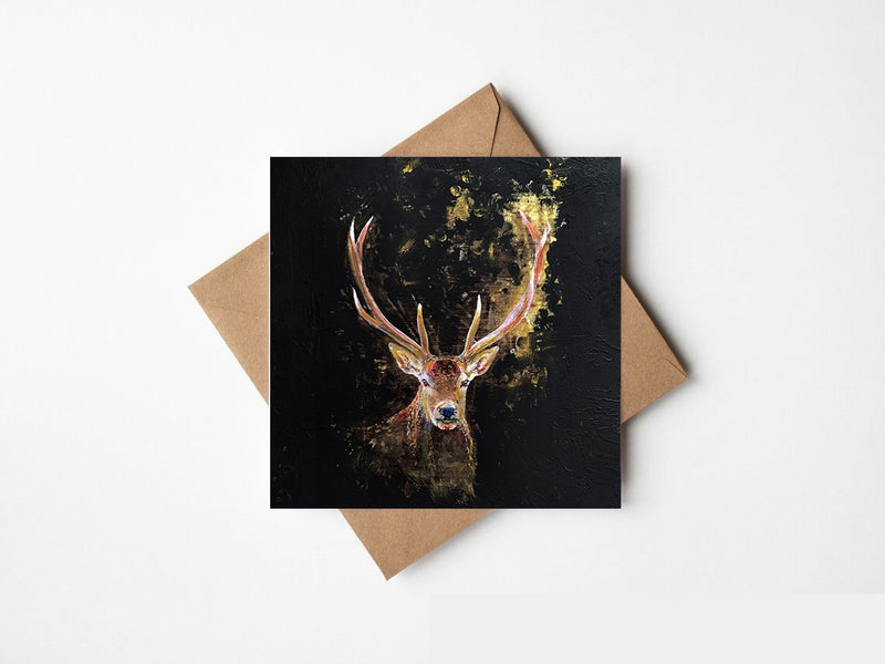 Greeting Card: Kelly Hood - Mystic Stag (Square)