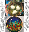 Needle Felting Workshop with Jenni Kilgallon: 23rd Aug 10.30am - Nest or Wildflowers - Tales for Tadpoles