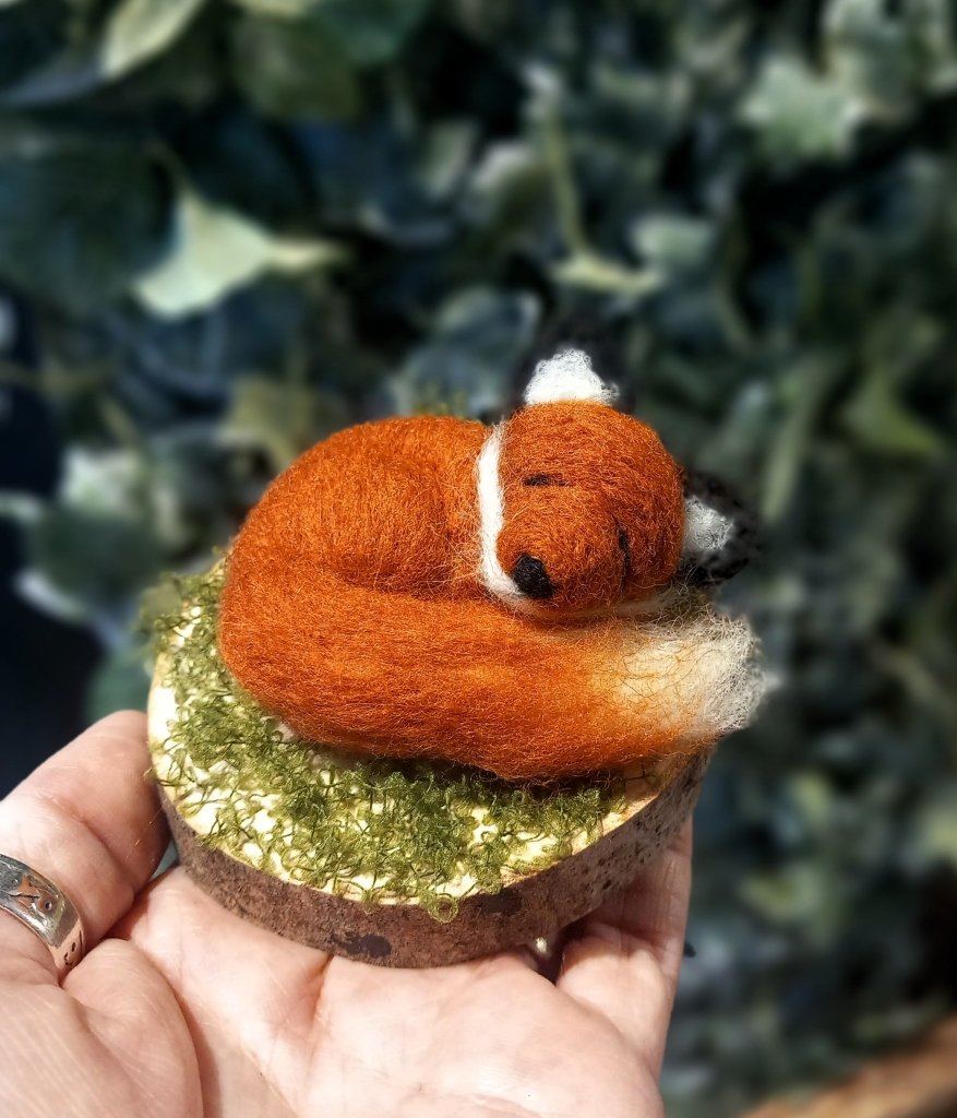 Needle Felting Workshop with Jenni Kilgallon: 26th Feb 5pm - 3D Sleepy Fox - Tales for Tadpoles