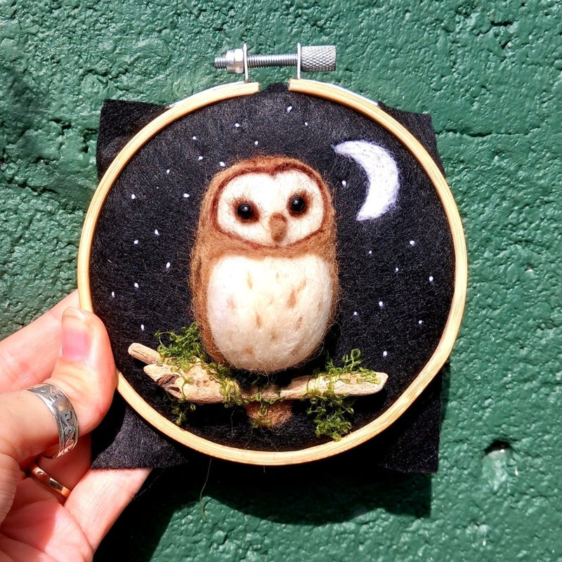 Needle Felting Workshop with Jenni Kilgallon: 27th Sep 10am - 3D/2D Owls - Tales for Tadpoles
