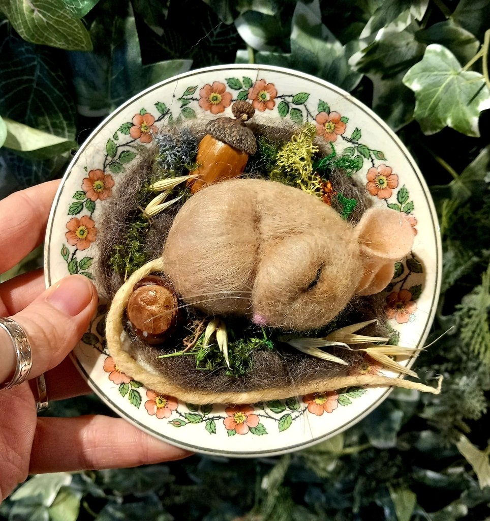 Needle Felting Workshop with Jenni Kilgallon: 29th March 10.30am - 3D Mouse in Nest - Tales for Tadpoles