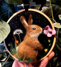 Needle Felting Workshop with Jenni Kilgallon: 29th March 10.30am - Bunny 2D/3D Combo Class (3 hours) - Tales for Tadpoles