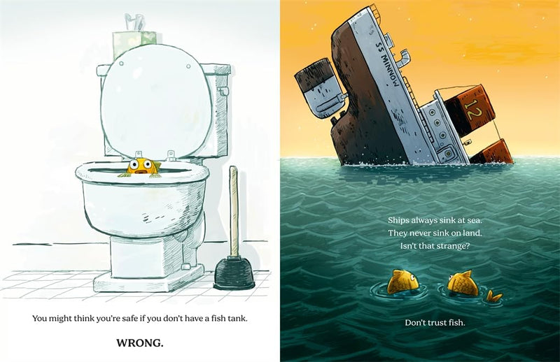 Neil Sharpson: Don't Trust Fish! illustrated by Dan Santat - Tales for Tadpoles