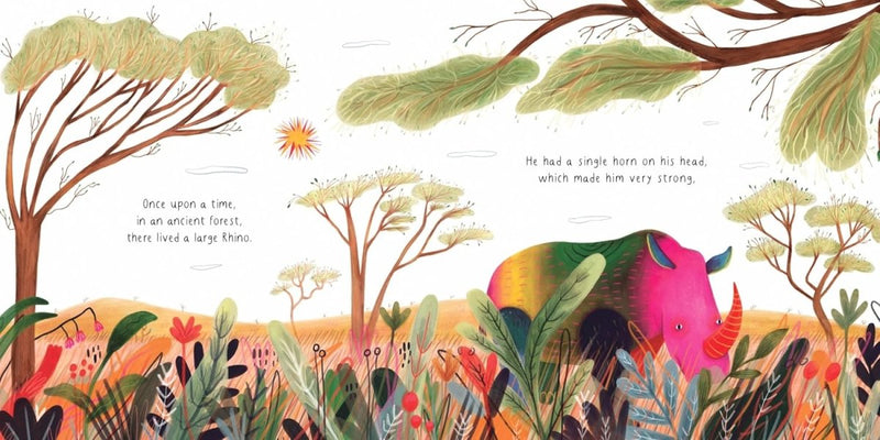 Ondjaki: The Sun and The Rhinoceros, illustrated by Catalina Vasquez - Tales for Tadpoles