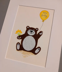 Original Artwork: Jenni Kilgallon - New Baby Bear - New Baby (A4 unframed) - Tales for Tadpoles