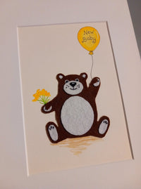 Original Artwork: Jenni Kilgallon - New Baby Bear - New Baby (A4 unframed) - Tales for Tadpoles