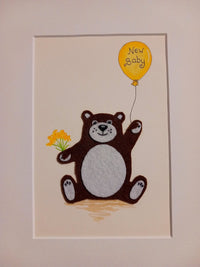 Original Artwork: Jenni Kilgallon - New Baby Bear - New Baby (A4 unframed) - Tales for Tadpoles