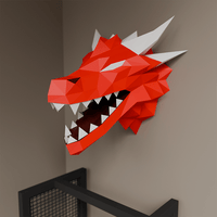 PaperCraft Origami: Dragon Head - Tales for Tadpoles