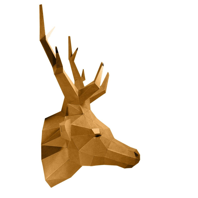 PaperCraft Origami: Gold Deer Head - Tales for Tadpoles