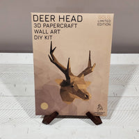 PaperCraft Origami: Gold Deer Head - Tales for Tadpoles