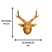 PaperCraft Origami: Gold Deer Head - Tales for Tadpoles