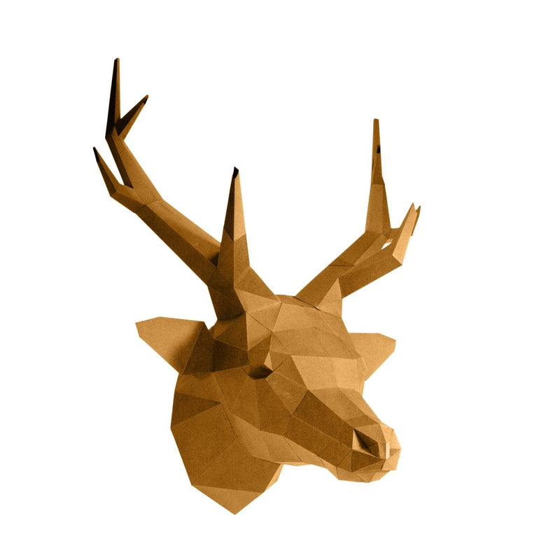 PaperCraft Origami: Gold Deer Head - Tales for Tadpoles