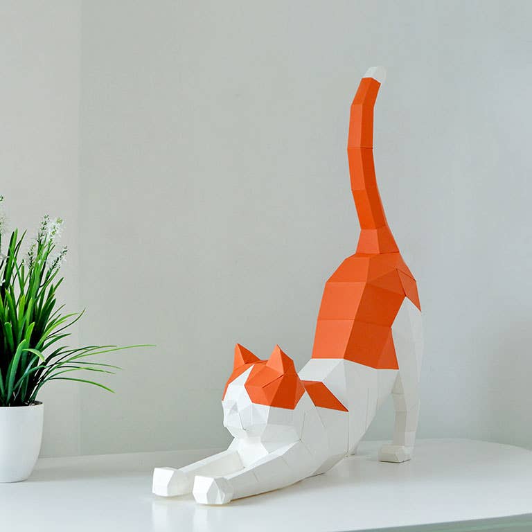 PaperCraft Origami: Stretching Cat - Tales for Tadpoles