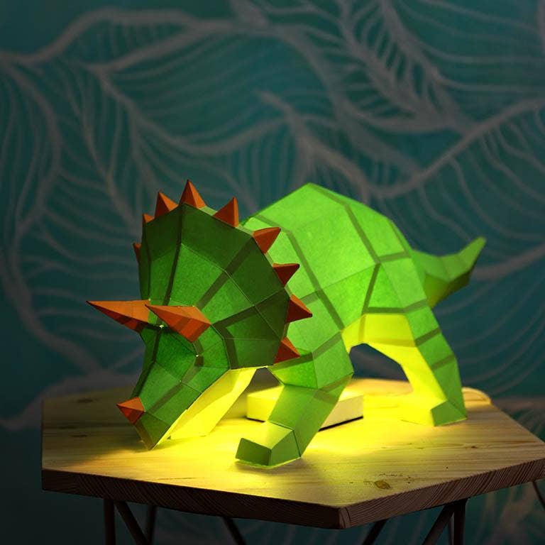 PaperCraft Origami: Triceratops 3D - Tales for Tadpoles