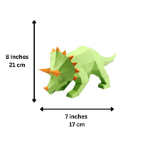 PaperCraft Origami: Triceratops 3D - Tales for Tadpoles