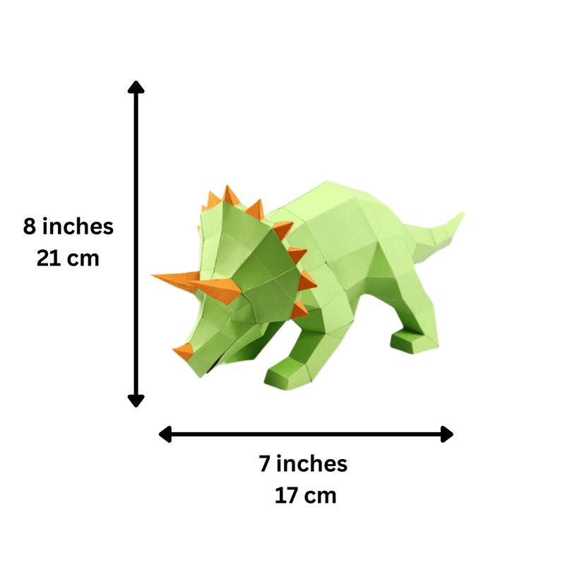 PaperCraft Origami: Triceratops 3D - Tales for Tadpoles