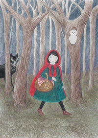 Print: Isobel Devitt - Little Red Riding Hood - Tales for Tadpoles