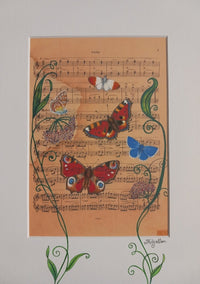 Print: Jenni Kilgallon - Butterflies and Music - Tales for Tadpoles