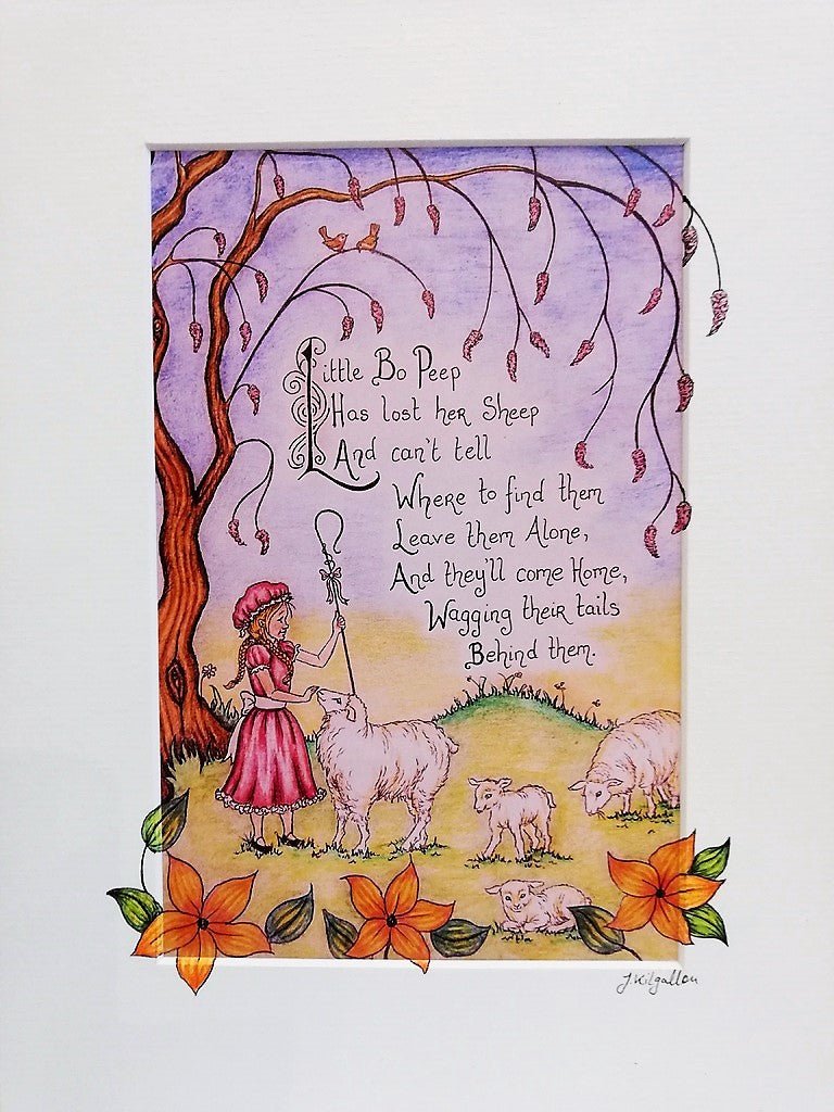 Print: Jenni Kilgallon - Little Bo Peep - Tales for Tadpoles