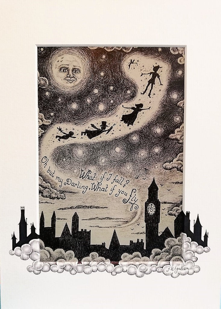 Print: Jenni Kilgallon - Peter Pan, Flying to Neverland - Tales for Tadpoles