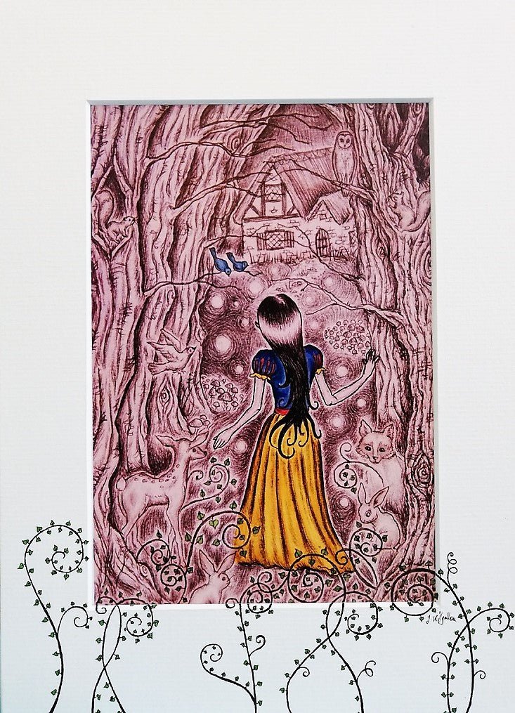 Print: Jenni Kilgallon - Snow White (colour) - Tales for Tadpoles