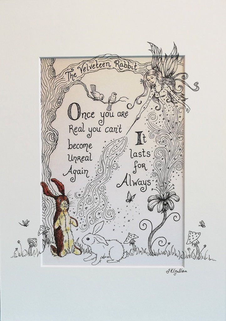 Print: Jenni Kilgallon - The Velveteen Rabbit - Tales for Tadpoles