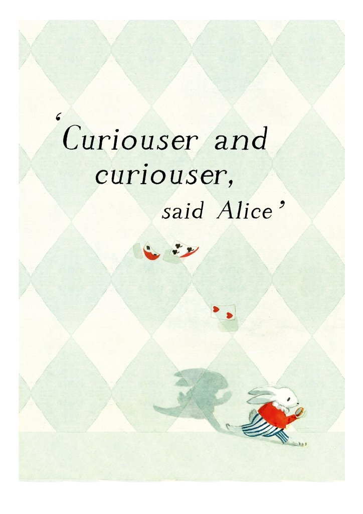 Print: Lauren O'Hara - Alice in Wonderland “Curiouser and curiouser” - Tales for Tadpoles