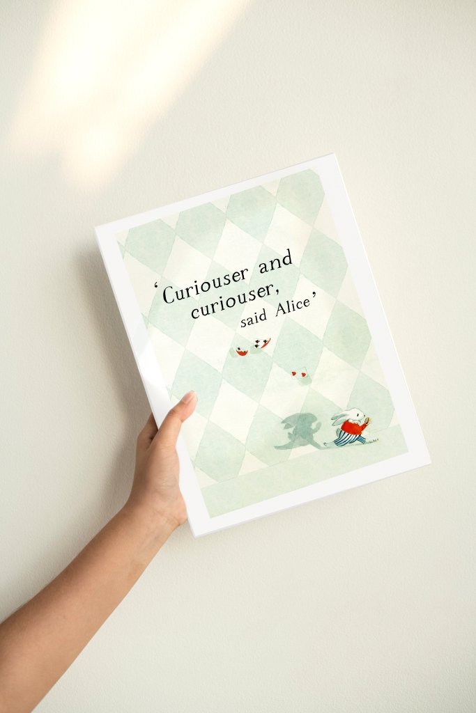 Print: Lauren O'Hara - Alice in Wonderland “Curiouser and curiouser” - Tales for Tadpoles