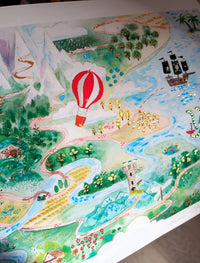 Print: Lauren O'Hara - Fairytale Map - Tales for Tadpoles