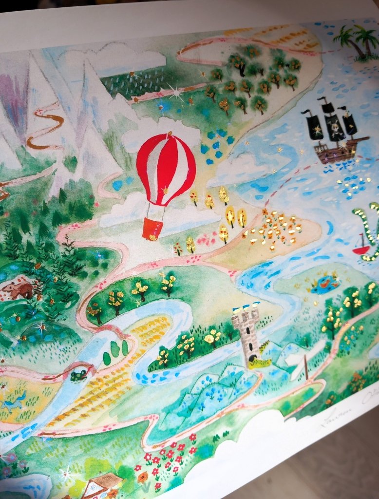 Print: Lauren O'Hara - Fairytale Map - Tales for Tadpoles
