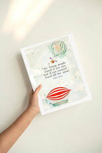Print: Lauren O'Hara - Jules Verne 20,000 Leagues “Travel If You Can” - Tales for Tadpoles