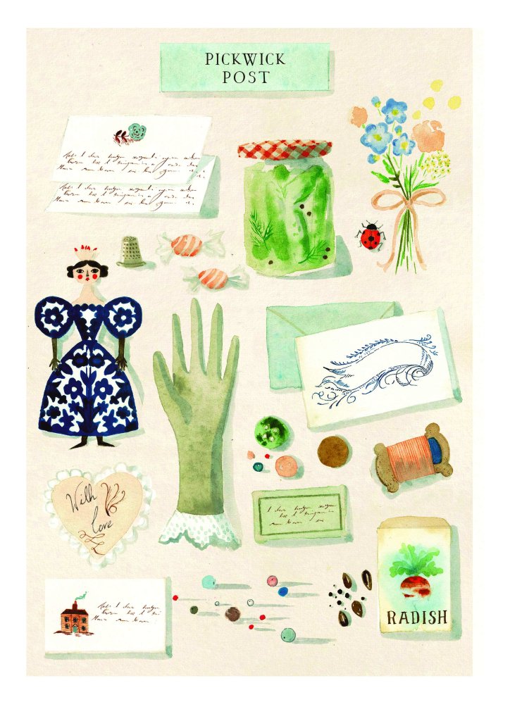 Print: Lauren O'Hara - Little Women "Pickwick Post" - Tales for Tadpoles