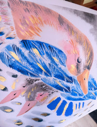 Print: Lauren O'Hara - Mama and Baby Ducks - Tales for Tadpoles