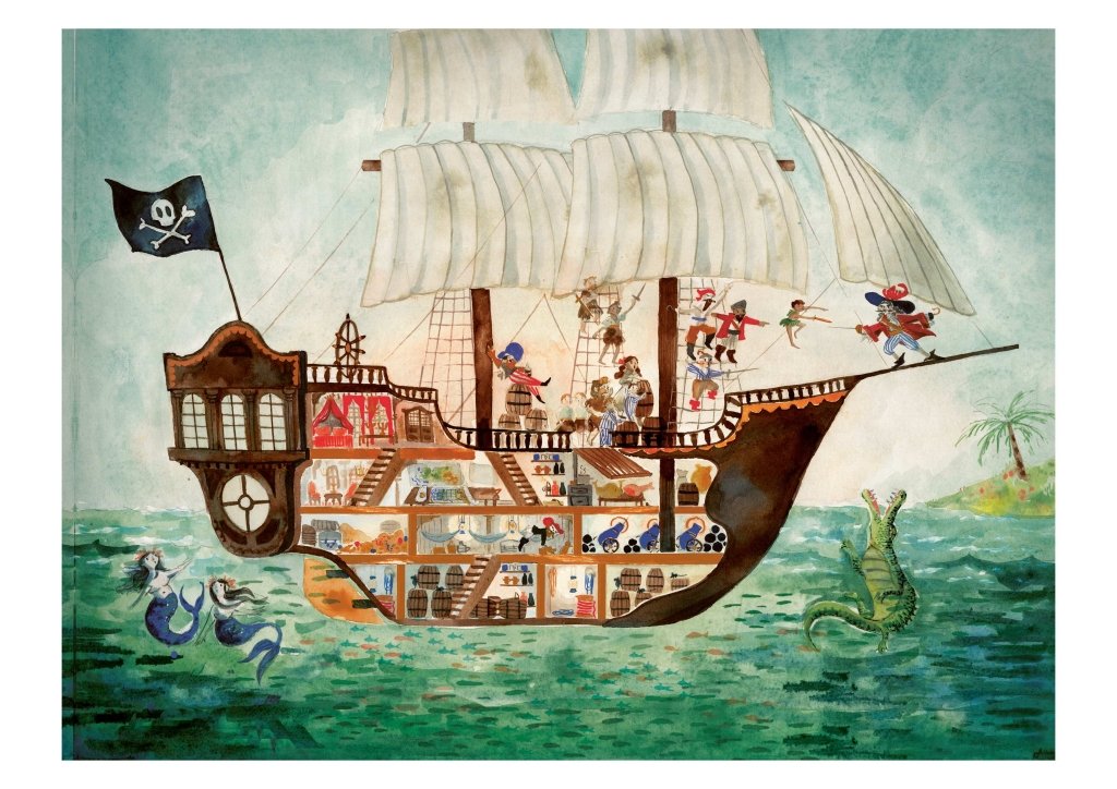 Print: Lauren O'Hara - Peter Pan ‘The Jolly Roger’ - Tales for Tadpoles