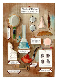 Print: Lauren O'Hara - Sherlock Holmes' "Tools of Deduction" - Tales for Tadpoles
