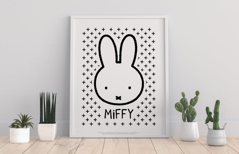 Print: Miffy, Cross Background - Tales for Tadpoles